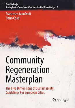 Couverture cartonnée Community Regeneration Masterplan de Francesco Manfredi, Dario Costi