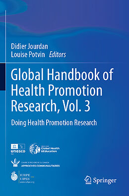 Couverture cartonnée Global Handbook of Health Promotion Research, Vol. 3 de 