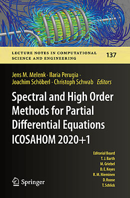 Couverture cartonnée Spectral and High Order Methods for Partial Differential Equations ICOSAHOM 2020+1 de 