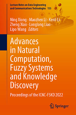 Couverture cartonnée Advances in Natural Computation, Fuzzy Systems and Knowledge Discovery de 