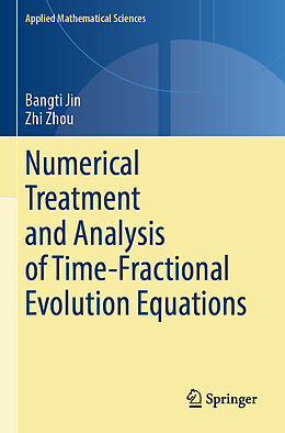 Kartonierter Einband Numerical Treatment and Analysis of Time-Fractional Evolution Equations von Zhi Zhou, Bangti Jin