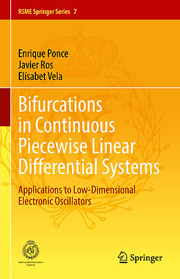 Fester Einband Bifurcations in Continuous Piecewise Linear Differential Systems von Enrique Ponce, Elísabet Vela, Javier Ros