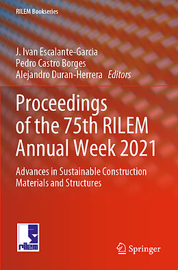 Couverture cartonnée Proceedings of the 75th RILEM Annual Week 2021 de 