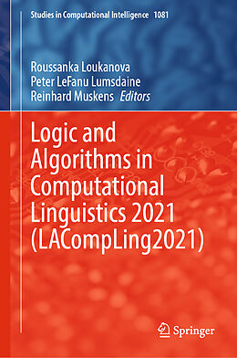 Livre Relié Logic and Algorithms in Computational Linguistics 2021 (LACompLing2021) de 