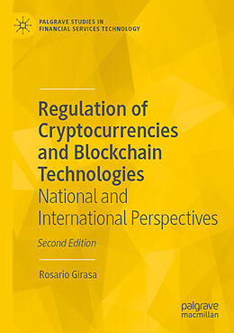 Couverture cartonnée Regulation of Cryptocurrencies and Blockchain Technologies de Rosario Girasa