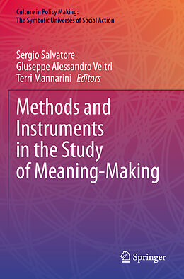 Couverture cartonnée Methods and Instruments in the Study of Meaning-Making de 