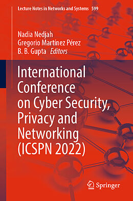 Couverture cartonnée International Conference on Cyber Security, Privacy and Networking (ICSPN 2022) de 