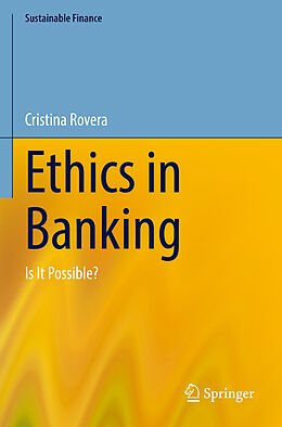 Couverture cartonnée Ethics in Banking de Cristina Rovera