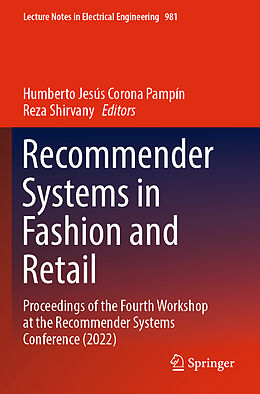 Couverture cartonnée Recommender Systems in Fashion and Retail de 