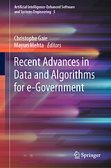 E-Book (pdf) Recent Advances in Data and Algorithms for e-Government von 