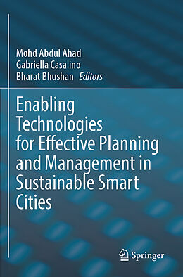 Couverture cartonnée Enabling Technologies for Effective Planning and Management in Sustainable Smart Cities de 