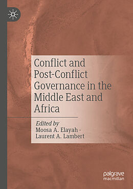 Couverture cartonnée Conflict and Post-Conflict Governance in the Middle East and Africa de 