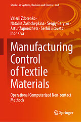 eBook (pdf) Manufacturing Control of Textile Materials de Valerii Zdorenko, Nataliia Zashchepkina, Sergiy Barylko