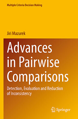 Couverture cartonnée Advances in Pairwise Comparisons de Jiri Mazurek