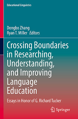 Couverture cartonnée Crossing Boundaries in Researching, Understanding, and Improving Language Education de 