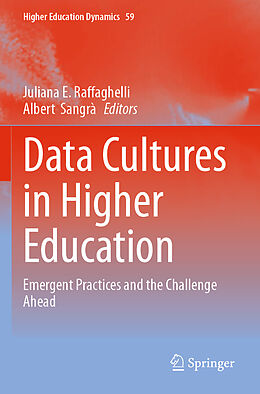 Couverture cartonnée Data Cultures in Higher Education de 