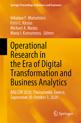 Livre Relié Operational Research in the Era of Digital Transformation and Business Analytics de 