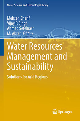 Couverture cartonnée Water Resources Management and Sustainability de 