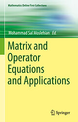 eBook (pdf) Matrix and Operator Equations and Applications de 