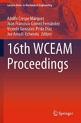 Couverture cartonnée 16th WCEAM Proceedings de 