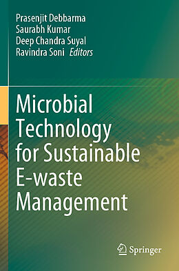 Couverture cartonnée Microbial Technology for Sustainable E-waste Management de 