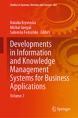 Livre Relié Developments in Information and Knowledge Management Systems for Business Applications de 