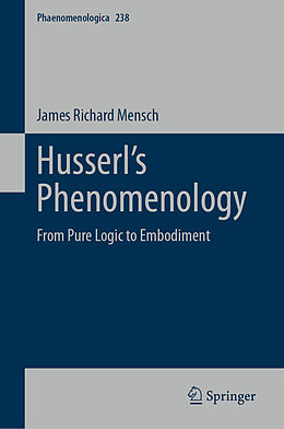 Livre Relié Husserl s Phenomenology de James Richard Mensch