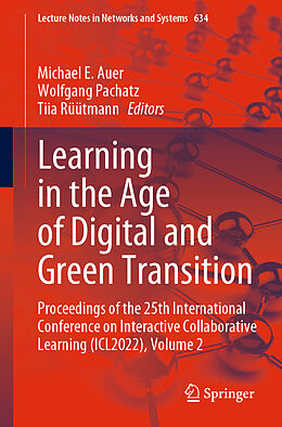 Couverture cartonnée Learning in the Age of Digital and Green Transition de 