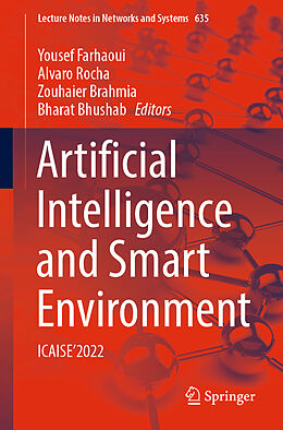 Couverture cartonnée Artificial Intelligence and Smart Environment de 