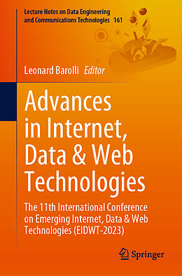 Couverture cartonnée Advances in Internet, Data & Web Technologies de 