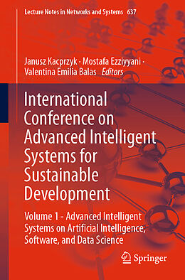 Couverture cartonnée International Conference on Advanced Intelligent Systems for Sustainable Development de 