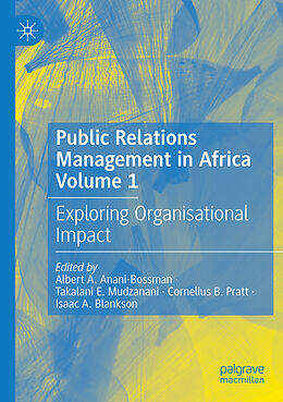 Couverture cartonnée Public Relations Management in Africa Volume 1 de 