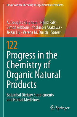 Couverture cartonnée Progress in the Chemistry of Organic Natural Products 122 de 