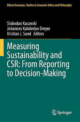 Couverture cartonnée Measuring Sustainability and CSR: From Reporting to Decision-Making de 