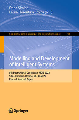 Couverture cartonnée Modelling and Development of Intelligent Systems de 