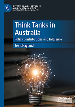 Couverture cartonnée Think Tanks in Australia de Trent Hagland