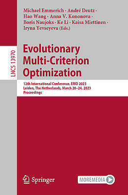 Couverture cartonnée Evolutionary Multi-Criterion Optimization de 