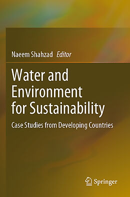 Couverture cartonnée Water and Environment for Sustainability de 