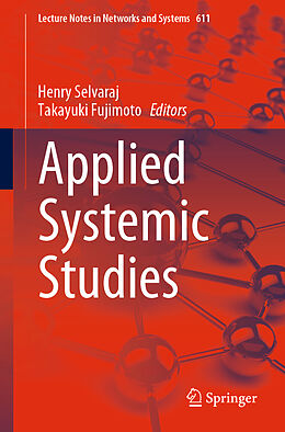 Couverture cartonnée Applied Systemic Studies de 