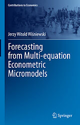 eBook (pdf) Forecasting from Multi-equation Econometric Micromodels de Jerzy Witold Wisniewski