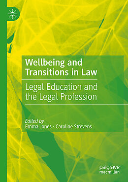 Couverture cartonnée Wellbeing and Transitions in Law de 