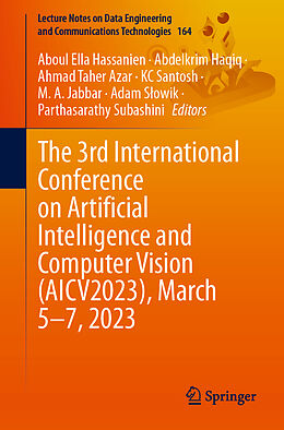 Couverture cartonnée The 3rd International Conference on Artificial Intelligence and Computer Vision (AICV2023), March 5 7, 2023 de 