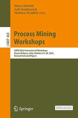 Couverture cartonnée Process Mining Workshops de 