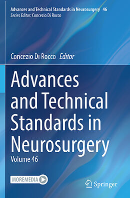 Couverture cartonnée Advances and Technical Standards in Neurosurgery de 