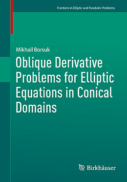 Couverture cartonnée Oblique Derivative Problems for Elliptic Equations in Conical Domains de Mikhail Borsuk