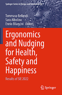 Couverture cartonnée Ergonomics and Nudging for Health, Safety and Happiness de 