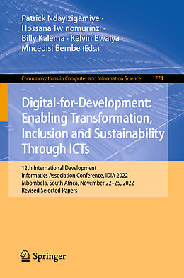 Couverture cartonnée Digital-for-Development: Enabling Transformation, Inclusion and Sustainability Through ICTs de 