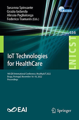 Couverture cartonnée IoT Technologies for HealthCare de 