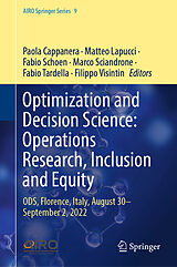 eBook (pdf) Optimization and Decision Science: Operations Research, Inclusion and Equity de 