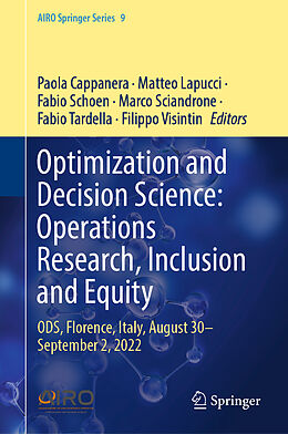 E-Book (pdf) Optimization and Decision Science: Operations Research, Inclusion and Equity von 